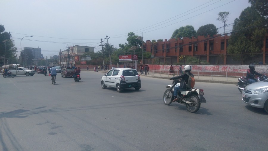 You don’t just cross the street in Kathmandu…